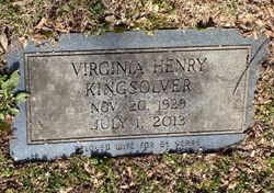 Virginia <I>Henry</I> Kingsolver 