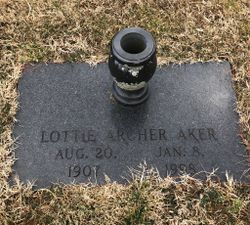 Lottie Mae <I>Archer</I> Aker 