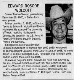 Edward Roscoe Wolcott 