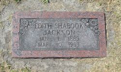 Edith <I>Shabook</I> Jackson 