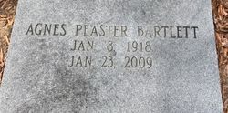 Agnes Peaster Bartlett 
