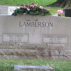 Bertha <I>Garrison</I> Lamberson 