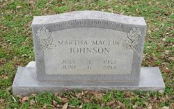 Martha <I>Maclin</I> Johnson 