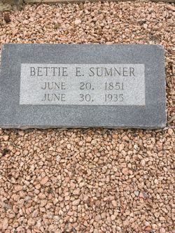 Bettie E <I>Paschel</I> Sumner 