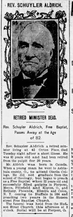 Rev Schuyler Aldrich 