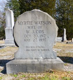 Myrtle Mary <I>Watson</I> Cox 