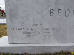 Clara Mozelle <I>Hartsfield</I> Brown 