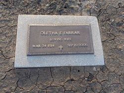 Oletha Elizabeth <I>Rock</I> Farrar 