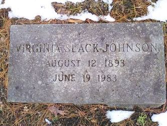 Virginia Frances <I>Slack</I> Johnson 