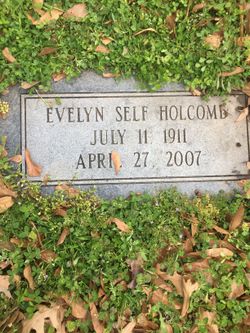 Evelyn <I>Self</I> Holcomb 