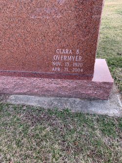 Clara B Overmyer 