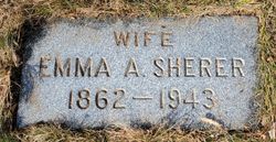 Emma A. <I>Abraham</I> Sherer 