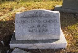 Marion <I>Brown</I> Campbell 