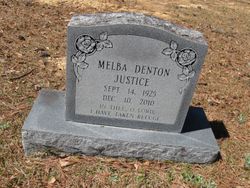 Melba <I>Denton</I> Justice 