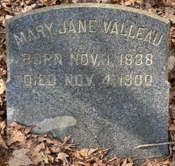 Mary Jane <I>Shoemaker</I> Valleau 