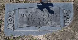 Mary Elizabeth <I>Tankersley</I> Owens 