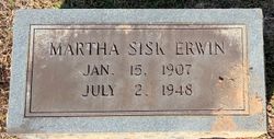 Martha <I>Sisk</I> Erwin 