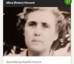 Mina <I>Vincent</I> Rolen 
