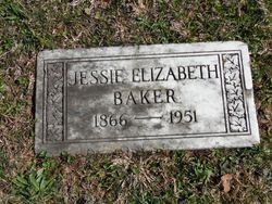Jessie Elizabeth <I>Bennett</I> Baker 