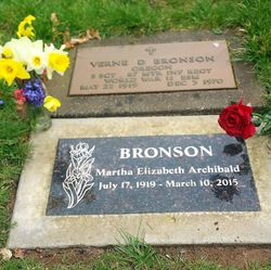 Martha Elizabeth <I>Archibald</I> Bronson 