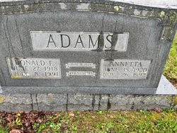 Donald F Adams 