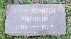 Ebba Christine <I>Swanson</I> Anderson 
