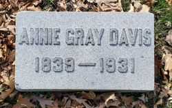 Annie <I>Gray</I> Davis 