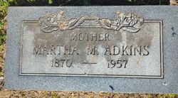 Martha Matilda <I>Lowery</I> Adkins 