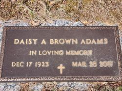Daisy A. <I>Ayers</I> Brown Adams 