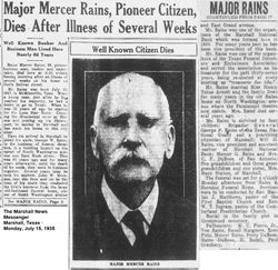 Major Mercer Rains 