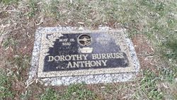 Dorothy Virginia <I>Burruss</I> Anthony 