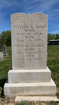 Martha <I>Moore</I> Holt 