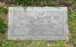 Virginia Frances <I>Baker</I> Anthony 