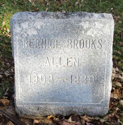 Bernice V. <I>Brooks</I> Allen 