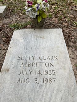 Betty Jean <I>Clark</I> Albritton 