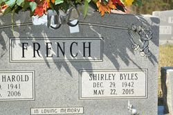 Shirley Rae <I>Byles</I> French 