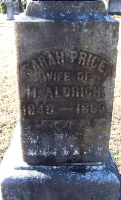 Sarah <I>Price</I> Aldrich 