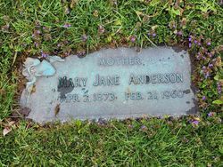 Mary Jane <I>Maharg</I> Anderson 