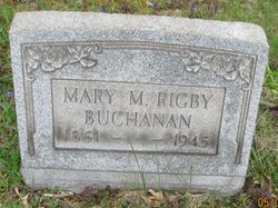Mary M. <I>Rigby</I> Buchanan 