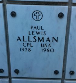 CPL Paul Lewis Allsman 