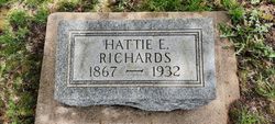 Harriet E “Hattie” <I>Deming</I> Richards 