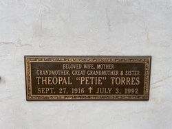 Theopal Pete “Petie” <I>Martin</I> Torres 