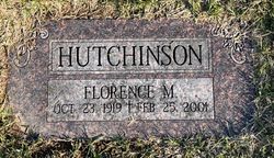 Florence M. “Flossie” <I>Hoffmann</I> Hutchinson 