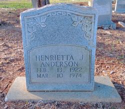 Henrietta J Anderson 