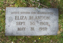 Eliza Jane <I>Barker</I> Nicely Blanton 
