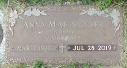 Anna Mae Snyder 