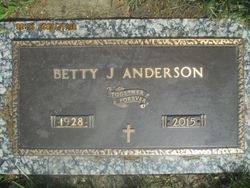 Betty J <I>Peachee</I> Anderson 