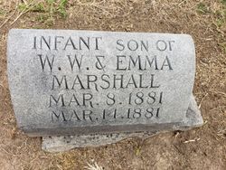 Infant Son Marshall 