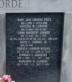 Mary Jane <I>LaBorde</I> Price 