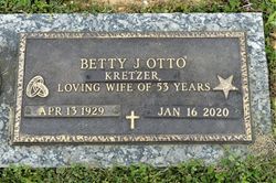 Betty J. <I>Sprecher</I> Otto-Kretzel 